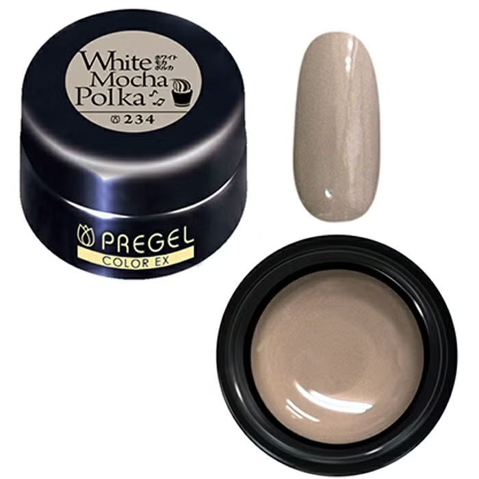 PREGEL COLOR EX 234 WHITE MOCHA POLKA