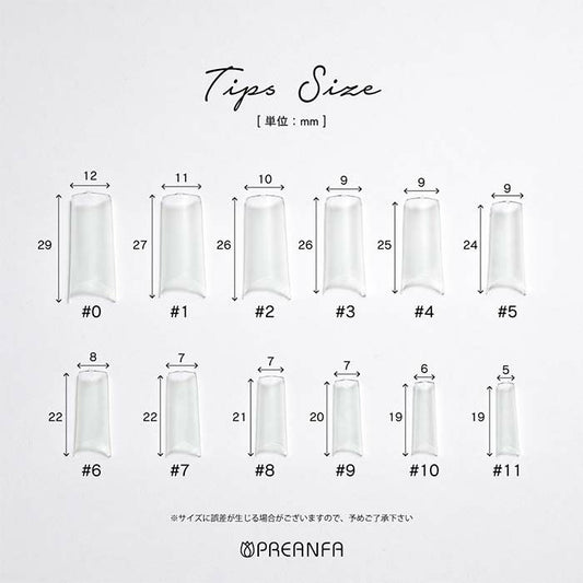 PREANFA HALF NAIL TIPS