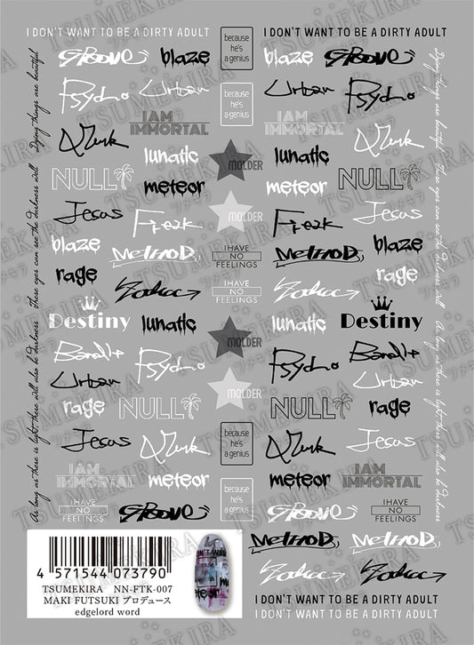 TSUMEKIRA MAKI FUTSUKI × EDGELORD WORD | NN-FTK-007