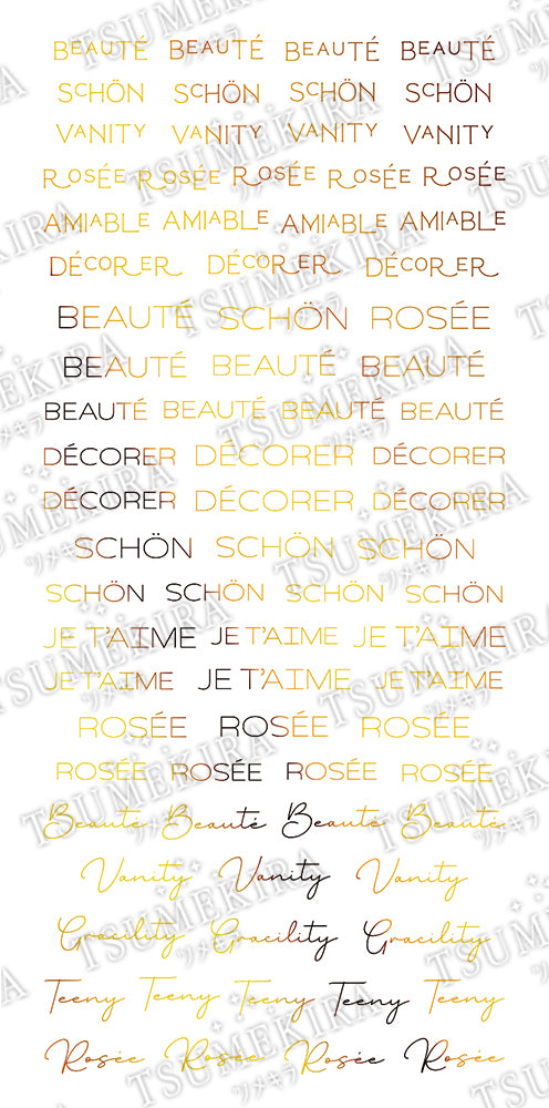 TSUMEKIRA MAYA NISHIYAMA × A LA CARTE GOLD | SG-NYM-014