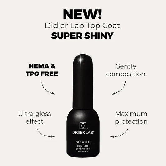 DIDIER LAB NO WIPE TOP COAT SUPER SHINY