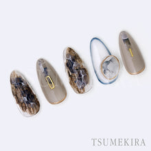 Load image into Gallery viewer, TSUMEKIRA INK ART WHITE GREY | NN-INK-005