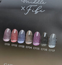 Load image into Gallery viewer, MIDDLE BY RUYIYA × FIBI - FLASH GLITTER CAT EYE SET