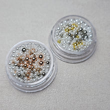 Load image into Gallery viewer, ROSE GOLD/GOLD/SILVER/PEARL BALL BEADS ASSORTED SIZES