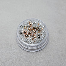 Load image into Gallery viewer, ROSE GOLD/GOLD/SILVER/PEARL BALL BEADS ASSORTED SIZES