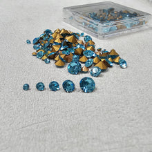 Load image into Gallery viewer, SHINY! ASSORTED SIZES CZECH CRYSTAL CHATONS