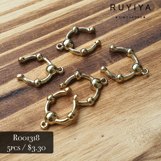 GOLD SKINNY DOOR KNOCKER R001318