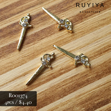 Load image into Gallery viewer, GOLD KNIGHT'S SWORD CHARM R001374