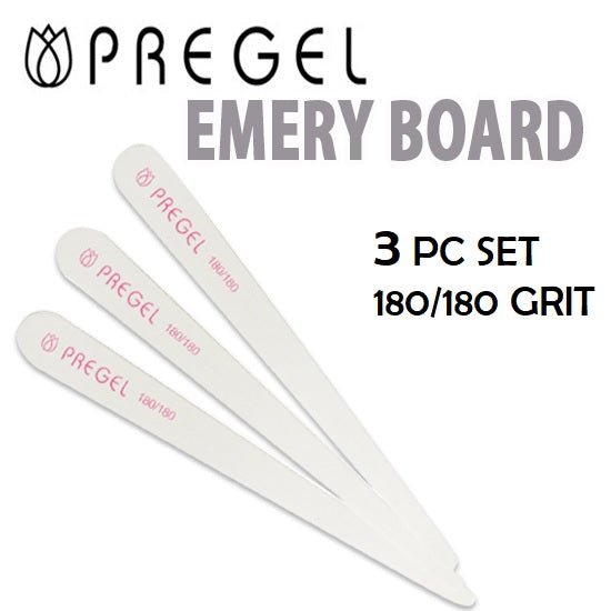 PREGEL EMERY BOARD 180GRIT 3PC SET