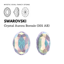 Load image into Gallery viewer, SWAROVSKI 4160 MYSTIC OVAL CRYSTAL AB