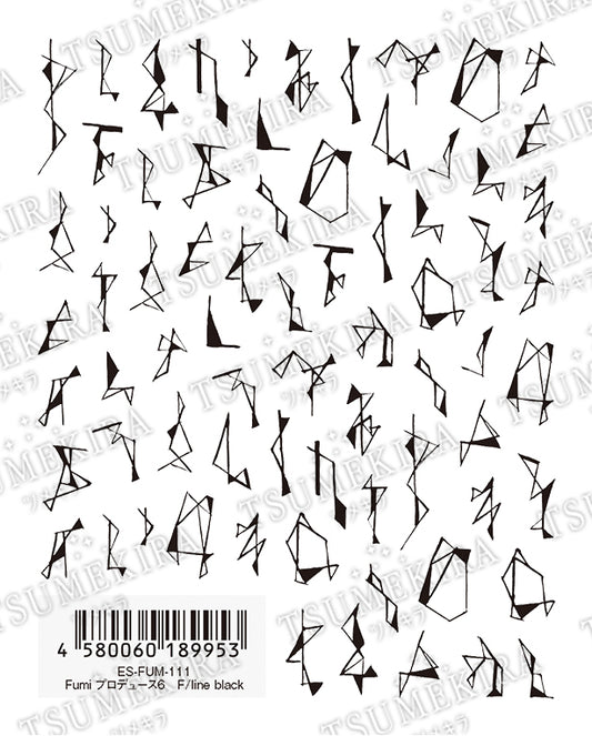 TSUMEKIRA 【ES】 FUMI × F/LINE BLACK | ES-FUM-111