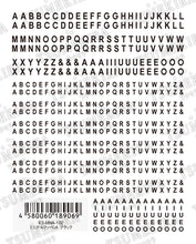 Load image into Gallery viewer, TSUMEKIRA 【ES】 MINI ALPHABET BLACK | ES-MNA-102