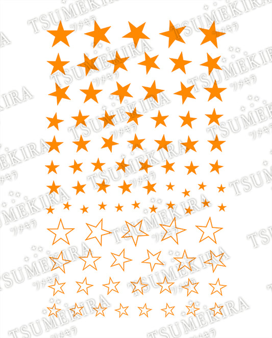 TSUMEKIRA 【ES】 NEON STAR NEON ORANGE | ES-NST-102