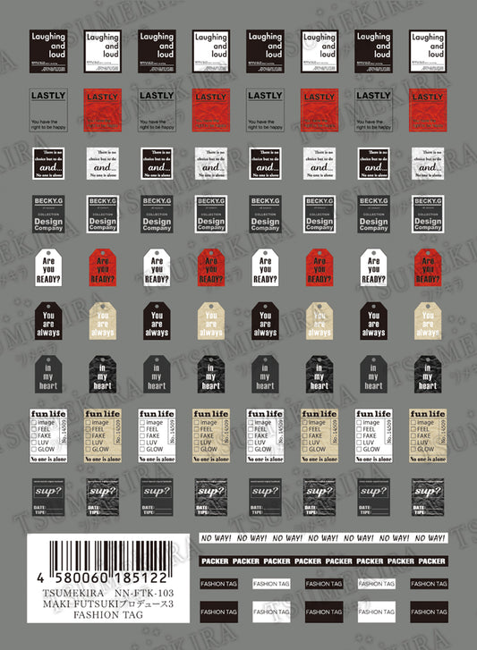 TSUMEKIRA MAKI FUTSUKI × FASHION TAG | NN-FTK-103