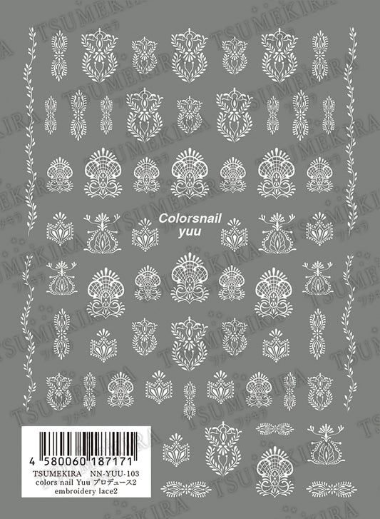 TSUMEKIRA COLORSNAIL YUU × EMBROIDERY LACE 2 | NN-YUU-103