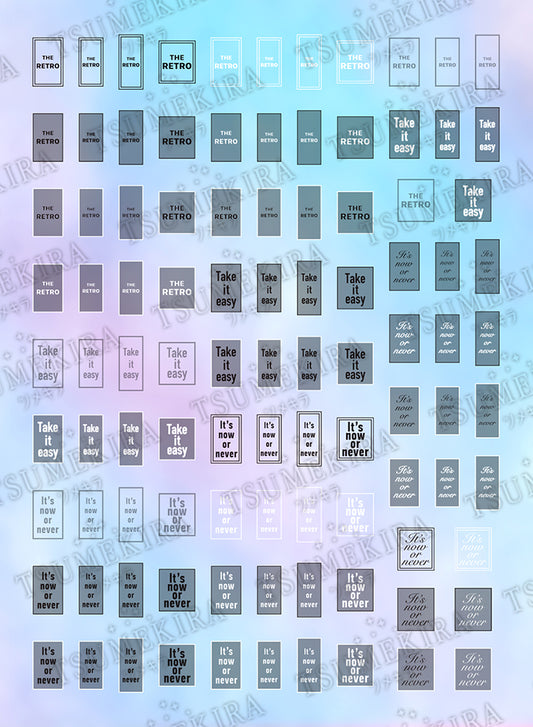 TSUMEKIRA HANAKO × AURORA FILM SEAL MODE LOGO | OH-HNK-101