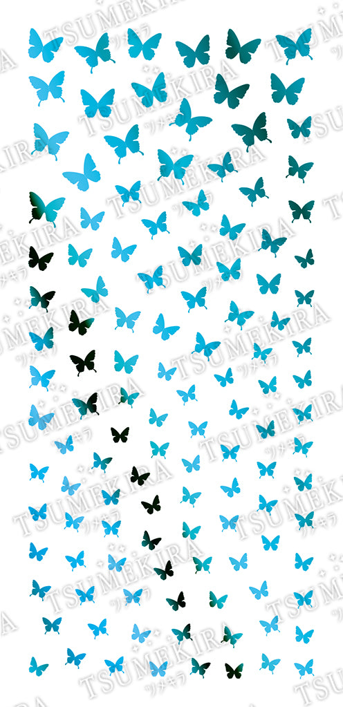 TSUMEKIRA LATIN WITCH × BUTTERFLY SILHOUETTE BLUE | SG-BSA-106
