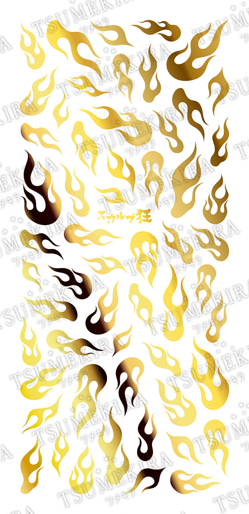 TSUMEKIRA NANAKO × METALLIC FLAME GOLD | SG-NAK-102