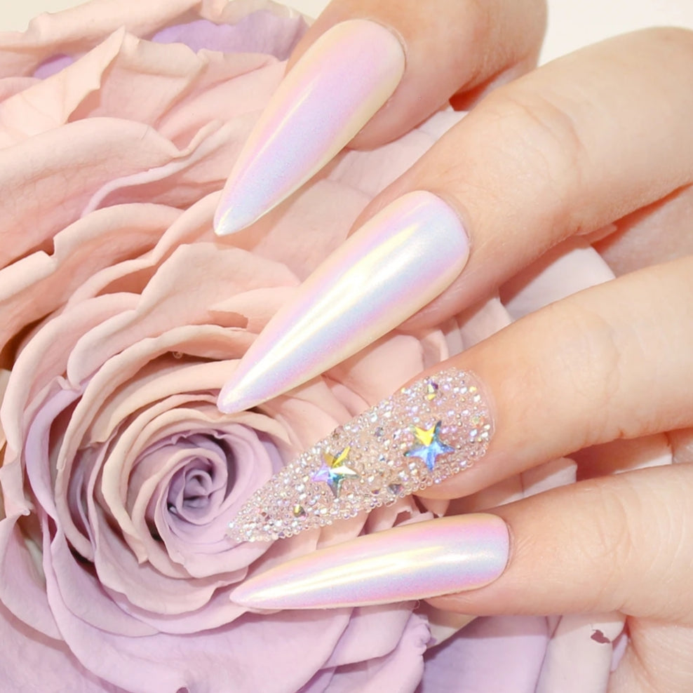 SWAROVSKI 2816 RIVOLI STAR FLAT BACK AB