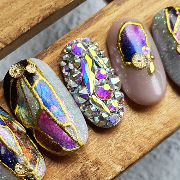 SWAROVSKI 2304 RAINDROP FLAT BACK AB