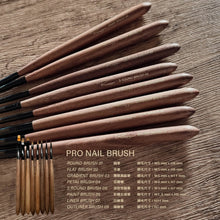 Load image into Gallery viewer, RUYIYA PRO NAIL BRUSH - WALNUT SERIES