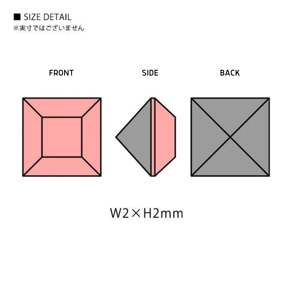 PRECIOSA SQUARE MC211 2X2MM FANCY STONE