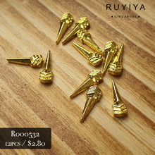 Load image into Gallery viewer, GOLD ROYAL POINTED RIVET R000532