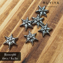 Load image into Gallery viewer, SILVER PUNK STAR R000566