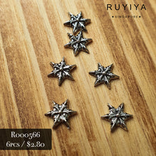 Load image into Gallery viewer, SILVER PUNK STAR R000566