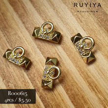 Load image into Gallery viewer, GOLD HIGH FASHION BAR CHARM R000615