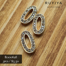 Load image into Gallery viewer, GOLD DUAL FRAME OVAL CHARM R000628