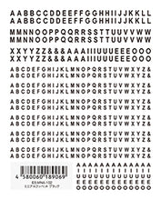 Load image into Gallery viewer, TSUMEKIRA 【ES】 MINI ALPHABET BLACK | ES-MNA-102