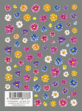 Load image into Gallery viewer, TSUMEKIRA CRANBERRY NAIL × COLORFUL FLOWERS | NN-KJR-110