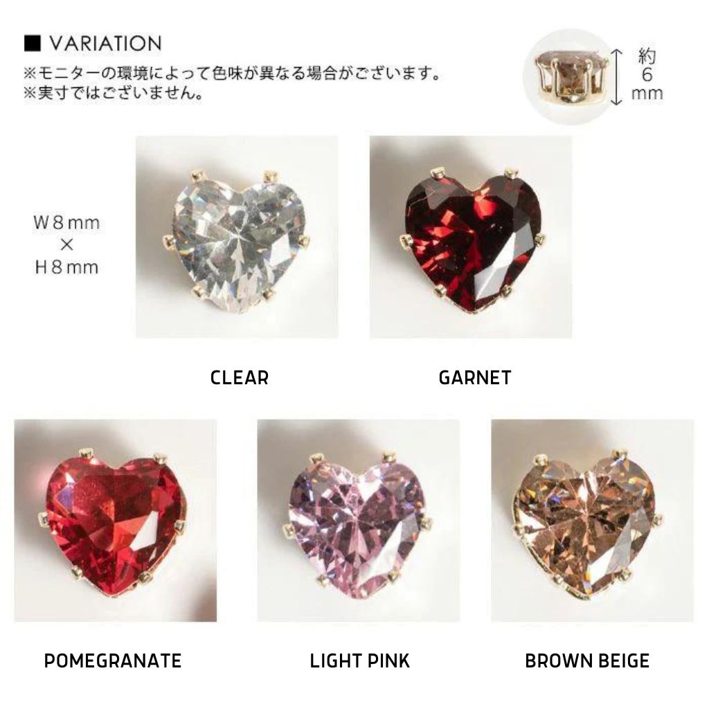 PREXY TATEZUME JEWELRY HEART 8X8MM