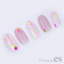 Load image into Gallery viewer, TSUMEKIRA 【ES】 NEON LINE NEON PINK | ES-NLI-101