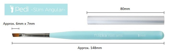 FLICKA NAIL PEDI SLIM ANGULAR BRUSH