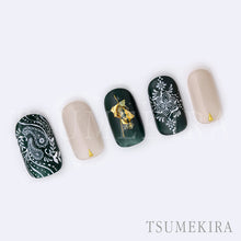 Load image into Gallery viewer, TSUMEKIRA PAISLEY PATTERN 2 WHITE | NN-PAI-201