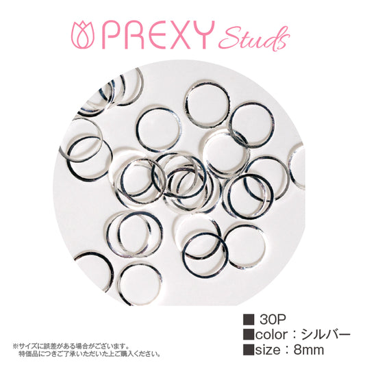 CURVED FRAME ROUND SILVER