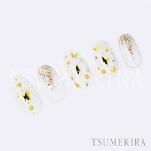 Load image into Gallery viewer, TSUMEKIRA BUTTERFLY SILHOUETTE GOLD | SG-BSA-101