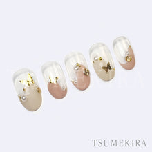 Load image into Gallery viewer, TSUMEKIRA BUTTERFLY SILHOUETTE GOLD | SG-BSA-101