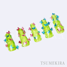 Load image into Gallery viewer, TSUMEKIRA LATIN WITCH × BUTTERFLY SILHOUETTE BLUE | SG-BSA-106