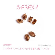 Load image into Gallery viewer, LEOPARD FUR STONE MIX SET BEIGE SPRX6566