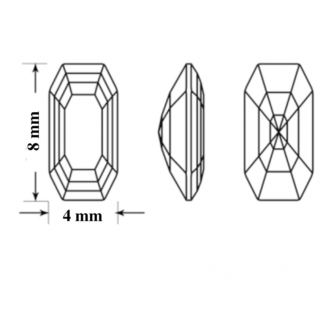 SWAROVSKI 4595 ELONGATED IMPERIAL FANCY STONE AB