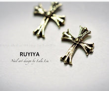 Load image into Gallery viewer, GOLD LONG CROSS
