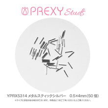 Load image into Gallery viewer, PREXY STUDS METAL STICK SILVER