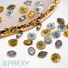 Load image into Gallery viewer, METAL CONCHO #2 ROUND GOLD PRX5724
