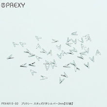 Load image into Gallery viewer, PREXY STUDS V-SHAPED SILVER