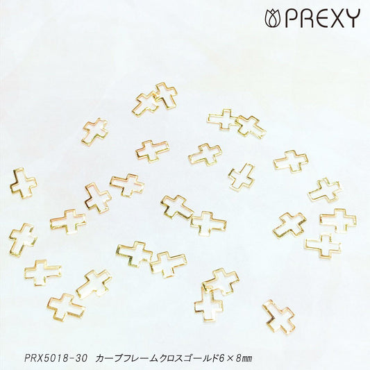 CURVED FRAME CROSS GOLD PRX5018