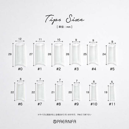 PREANFA HALF NAIL TIPS