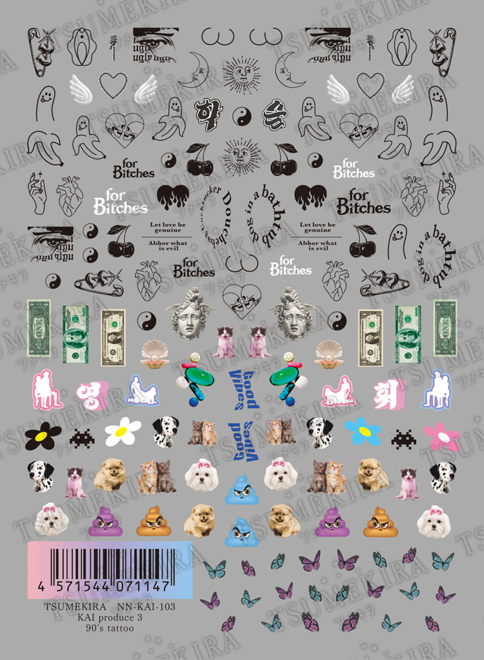 TSUMEKIRA KAI × 90'S TATTOO | NN-KAI-103